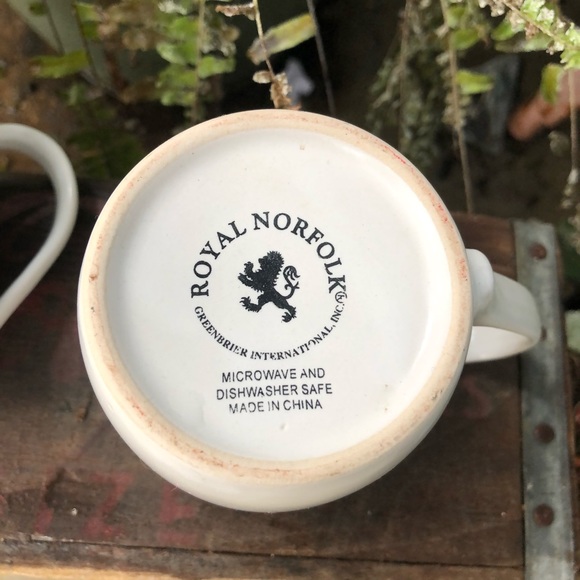 Royal Norfolk Kitchen Royal Norfolk Latte Cappuccino Stoneware Mugs